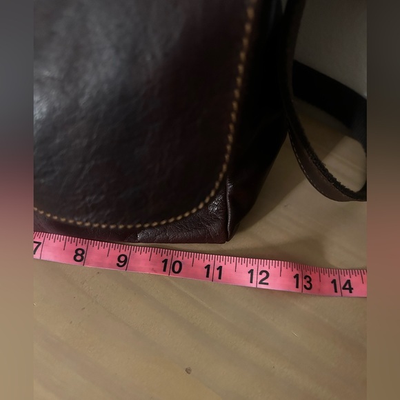 Jack George’s Voyager Olivia Crossbody Bag Brown Hand Stained Buffalo Leather - Picture 13 of 16